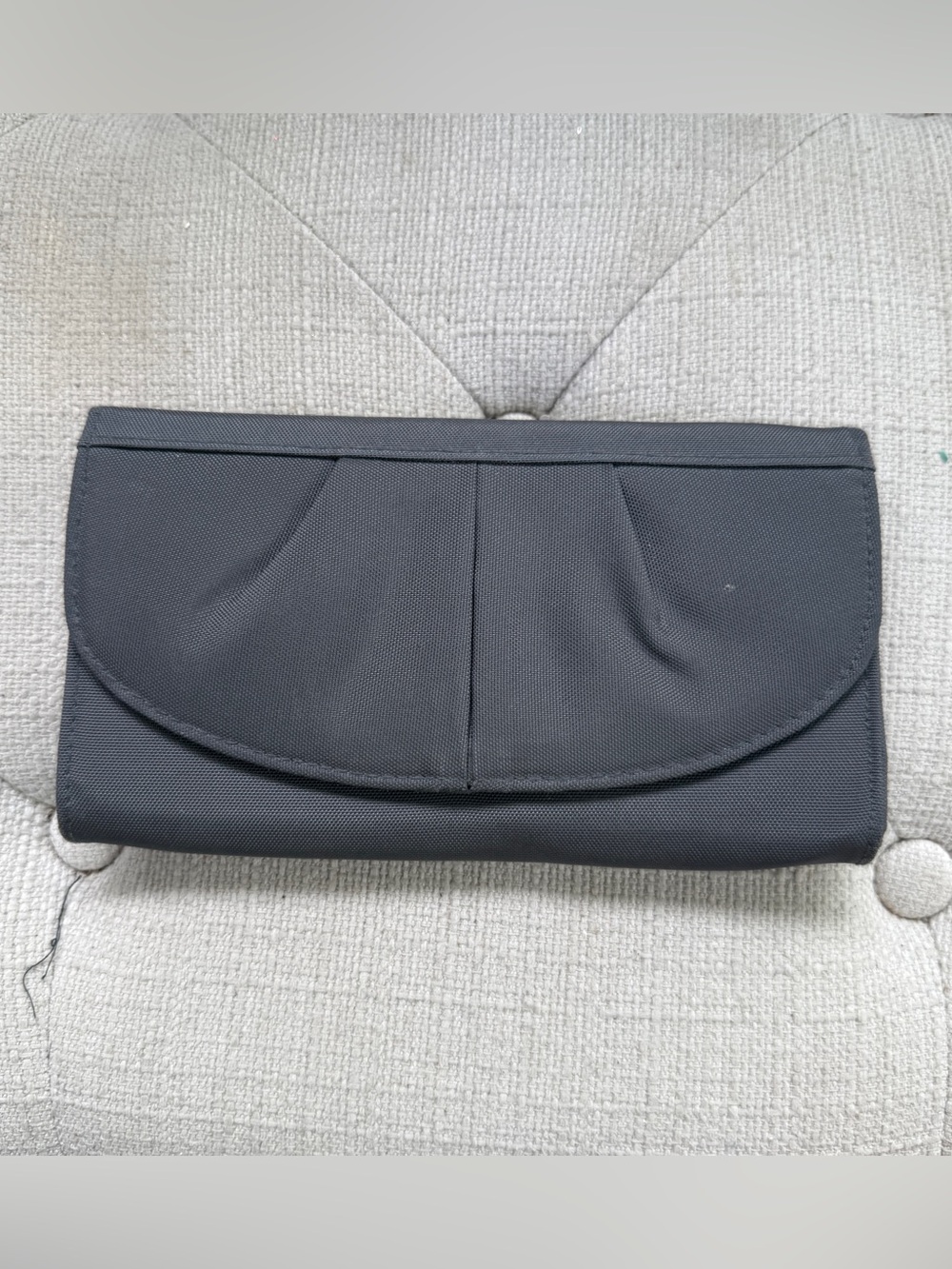 Travelon RFID Gray Magenta Snap MultiPocket Clutch Wallet (7.5"1 x 4.5 "w)! NWOT